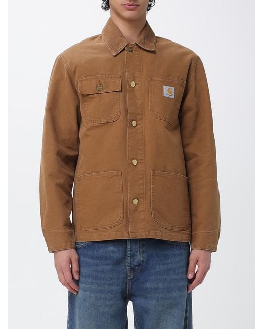 Carhartt Blue Organic Cotton Shirt Jacket for men