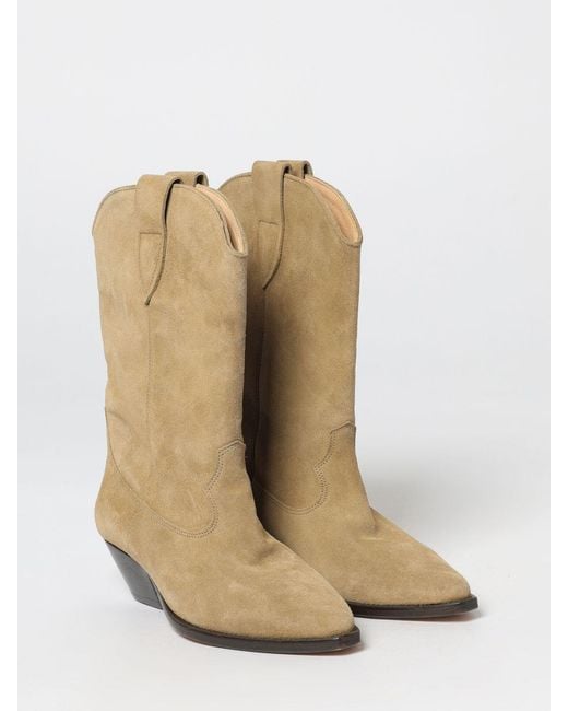 Isabel Marant White Duerto Suede Ankle Boots