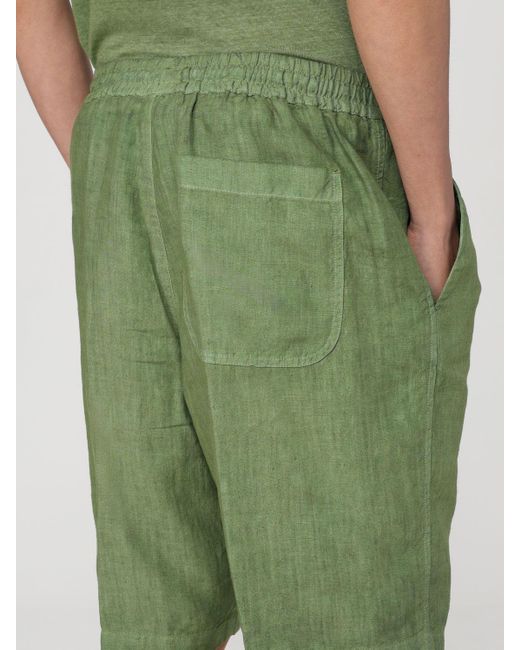 Pantaloncino di 120% Lino in Green da Uomo