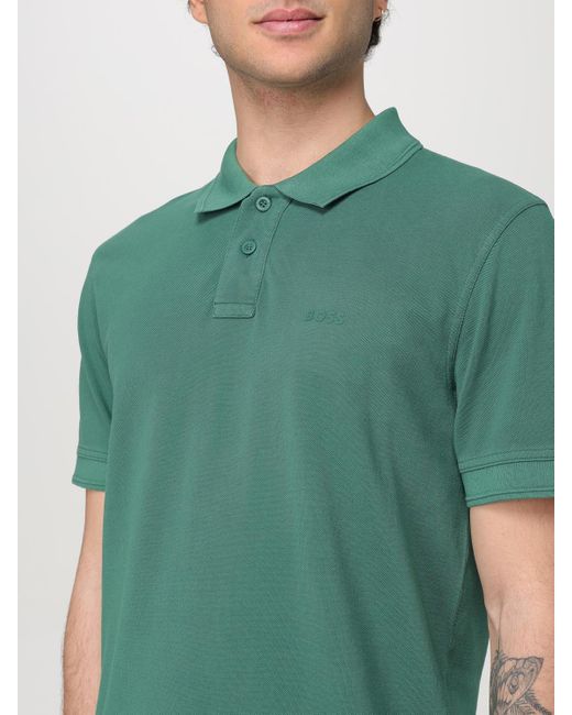 Polo Homme Boss pour homme en coloris Green