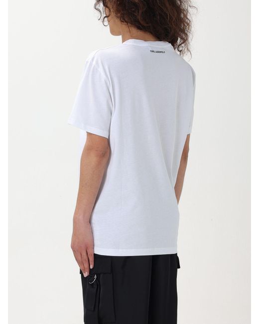 Karl Lagerfeld White Ikonik Varsity Oversized T-shirt