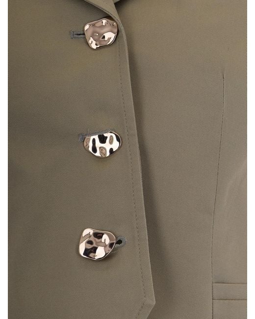 Liu Jo Green Cotton Blazer