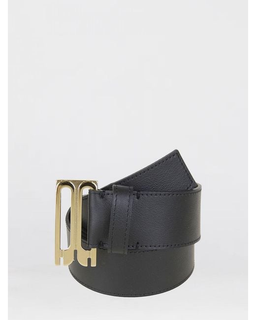 Victoria Beckham Gray Leather Belt