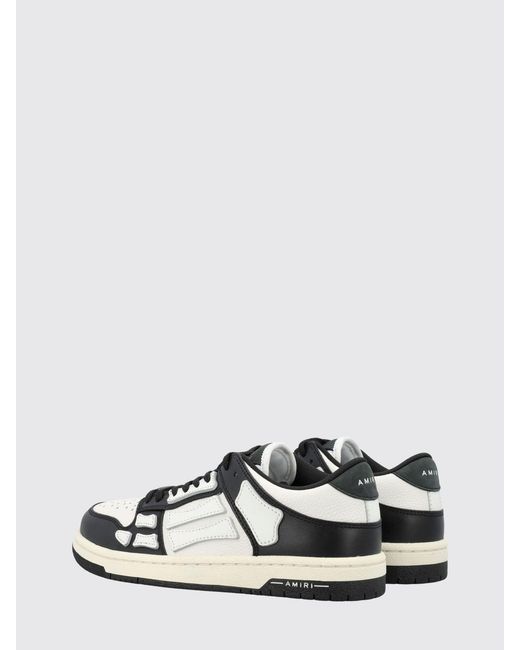 Amiri White Skel Leather Sneakers