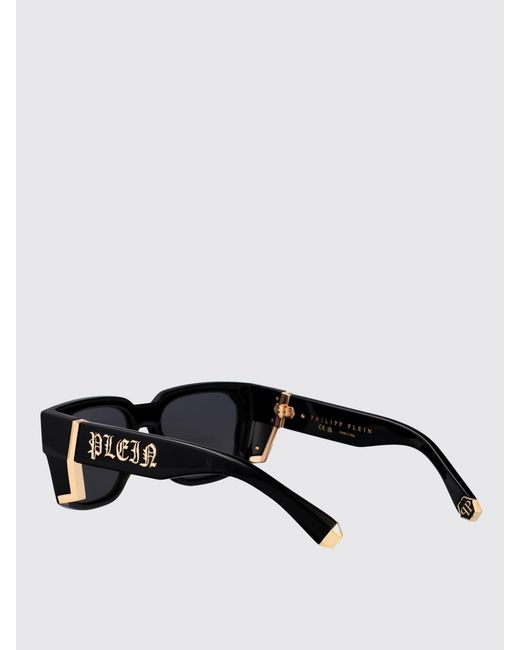 Philipp Plein Black Spp130M Sunglasses Square Frame