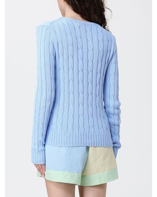 Ralph Lauren Blue Cotton Crew-Neck Sweater