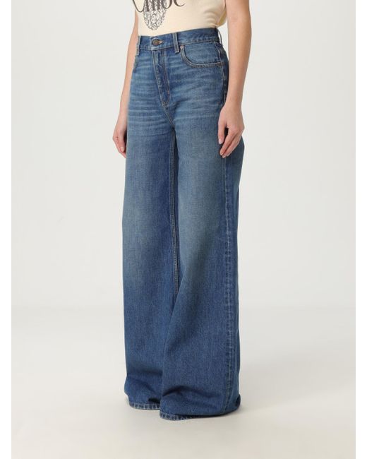 Chloé Blue Wide Leg Jeans