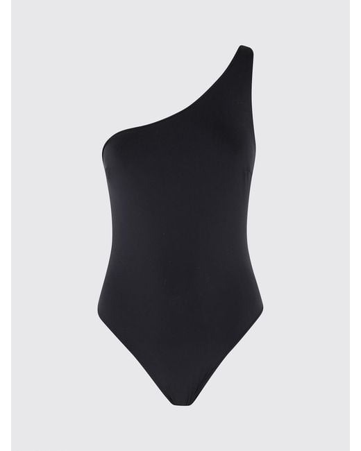 FEDERICA TOSI Blue Polyamide One-Shoulder Swimsuit