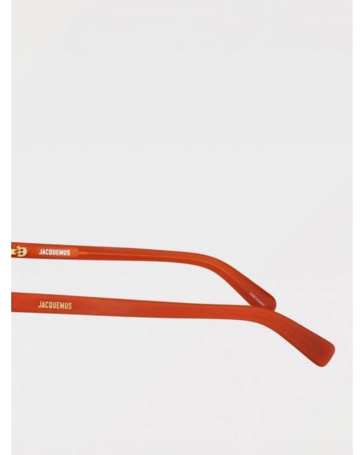 Jacquemus Red Trapezi Jac136C4Sun Acetate Sunglasses for men