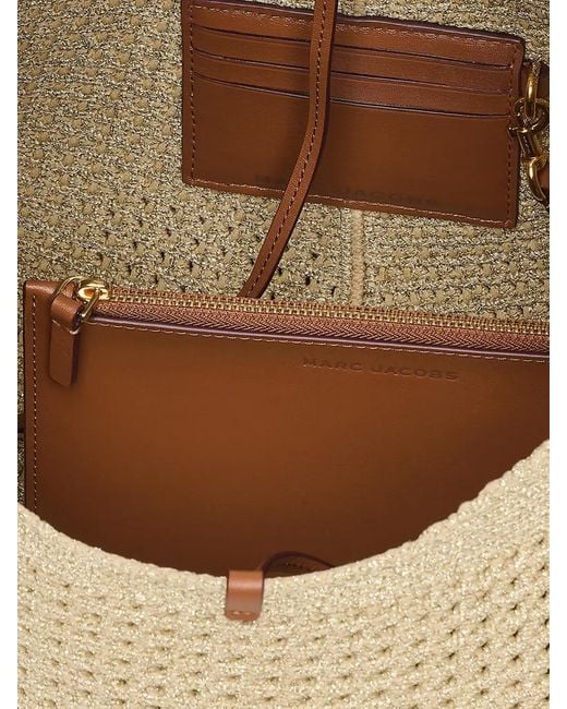 Marc Jacobs Natural The Sack Lurex Shoulder Bag With Removable Inner Pouch