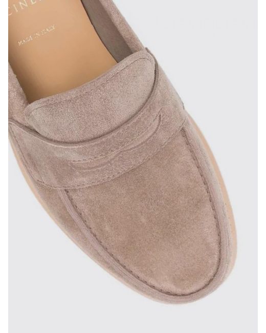 Brunello Cucinelli Pink Suede Loafers for men