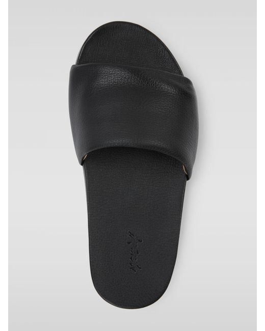 Sandalo Spanciata in pelle a grana di Marsèll in Black da Uomo