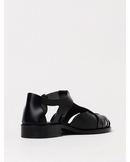 Hereu Black Leather Spider Sandals