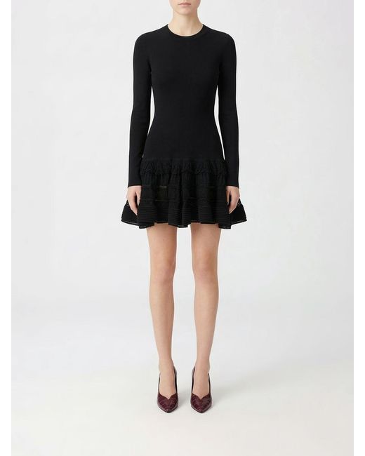 Alaïa Black Crinoline Mini Dress
