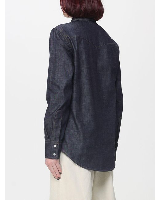 A.P.C. Blue Organic Cotton Shirt