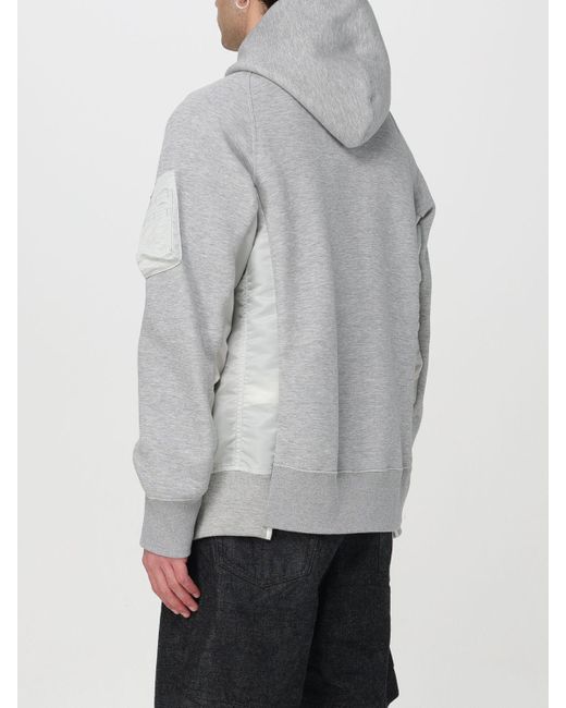 Sacai Gray Sweatshirt for men