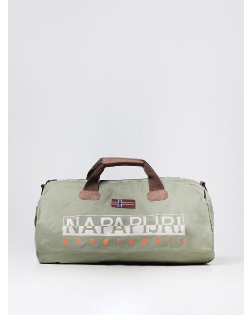 Napapijri Gray Travel Bag for men
