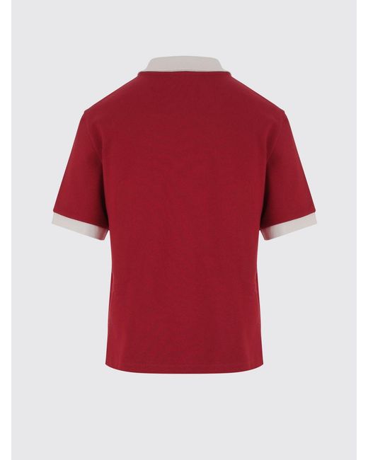 Versace Red Medusa Cotton Polo Shirt