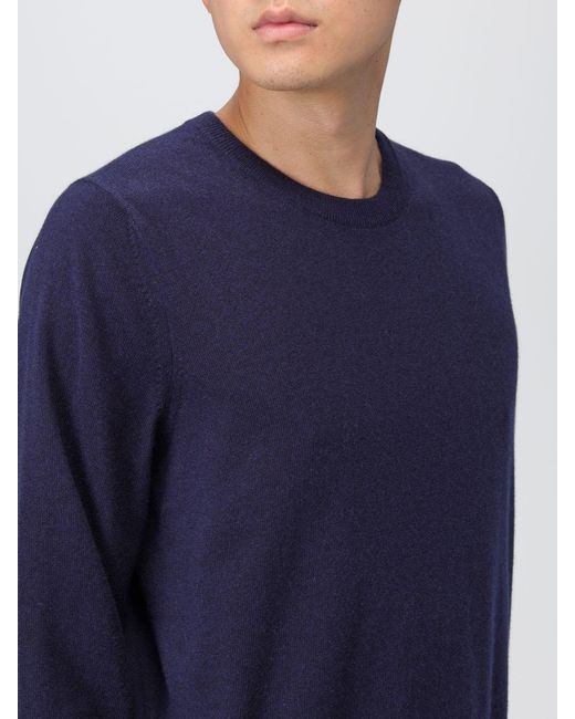 Brunello Cucinelli Blue Cashmere Sweater for men