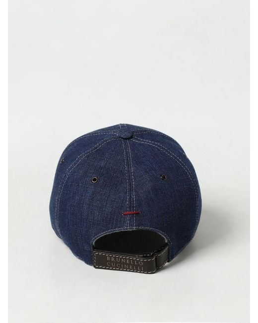 Brunello Cucinelli Blue Hat for men