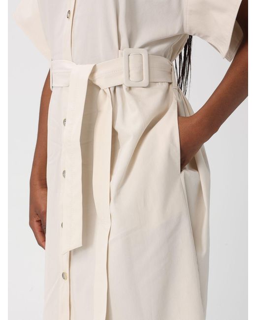 Pinko Natural Cotton Shirtdress