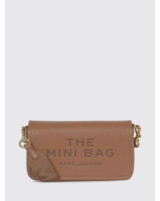 Marc Jacobs Brown The Mini Bag Grained Leather Bag