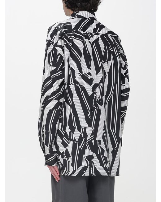 Dries Van Noten Gray Printed Shirt for men