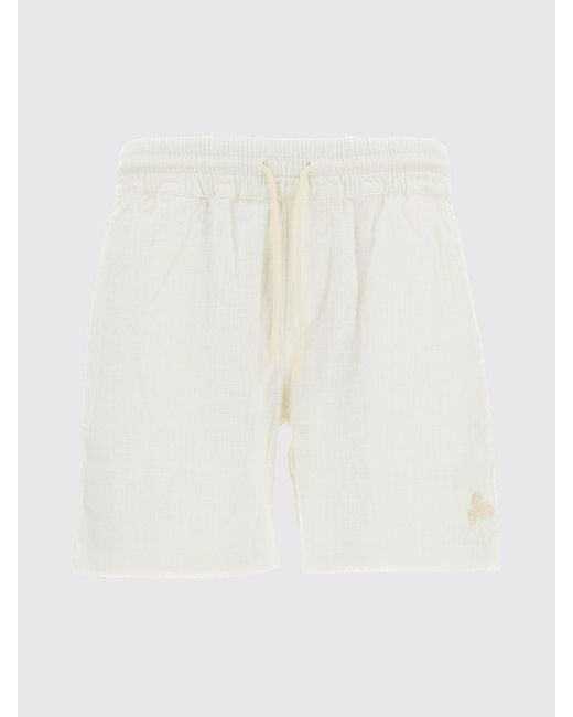 Portuguese Flannel Natural Linen Blend Jogging Shorts for men