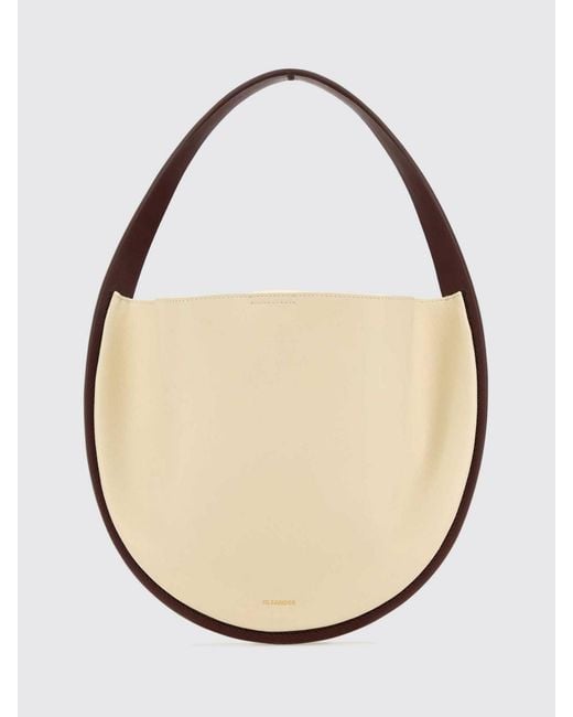 Jil Sander Natural Pivot Leather Bag