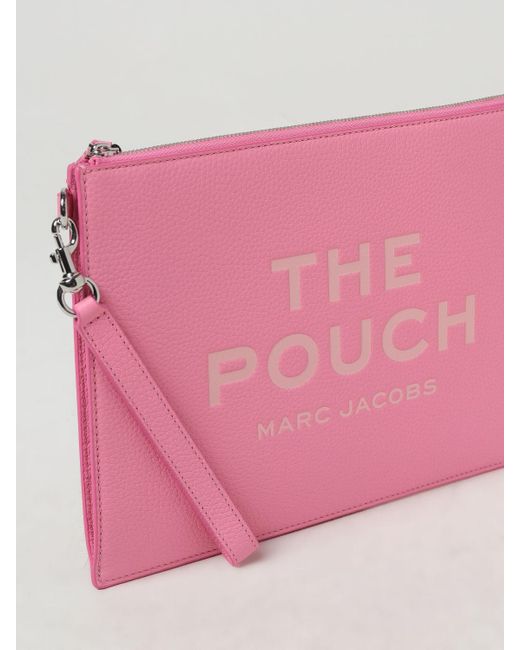 Clutch The Pouch in pelle a grana di Marc Jacobs in Pink
