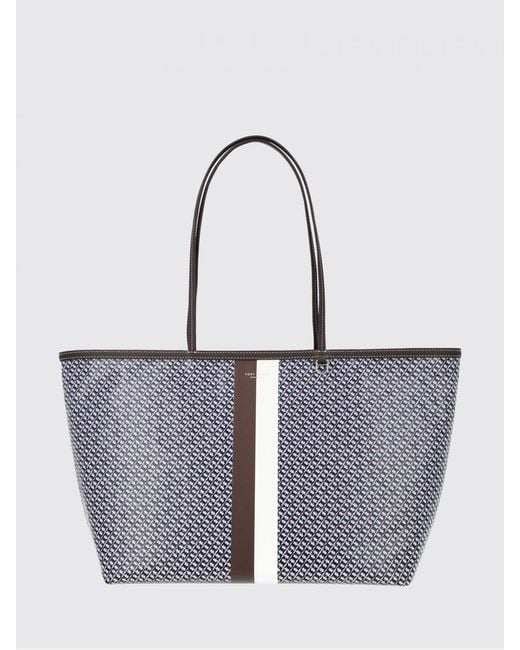 Tory Burch Gray Racer Tote Bag