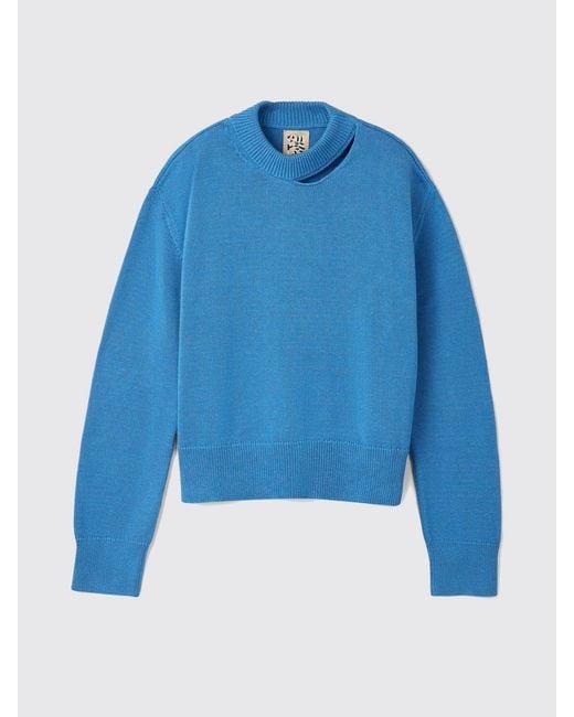 Camper Blue Organic Cotton Pullover for men