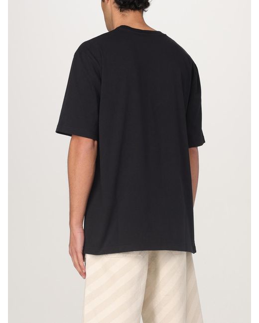 T-Shirt Basic Con Logo di Marni in Black da Uomo
