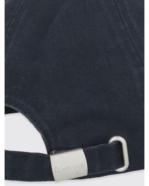 Barbour Blue Cascade Cotton Hat With Embroidered Logo for men