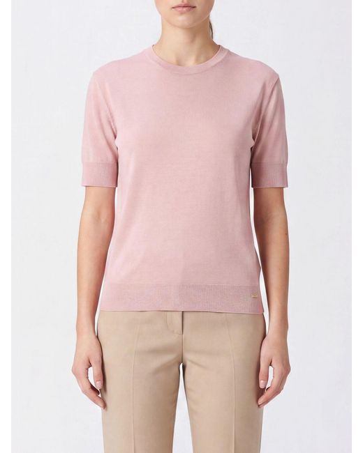 Herno Pink Short-Sleeved Crewneck T-Shirt