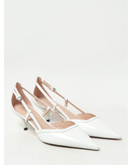 Pinko White High Heel Shoes