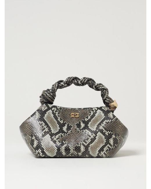 Bolso De Mano Mujer Ganni de color Gray
