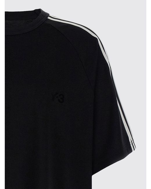 Y-3 Black Lyocell Blend T-Shirt for men