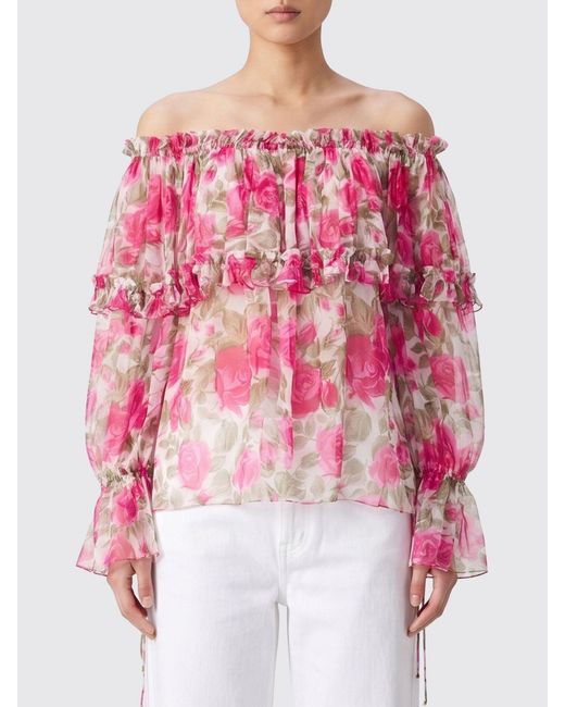 Chloé Pink ChloÉ Silk Blouse With Floral Print