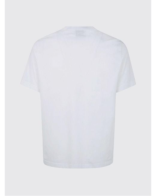 Paul Smith White Crew Neck Cotton T-Shirt for men