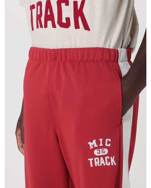 Champion Red Cotton Blend Joggers With Elasticated Waist And Pockets for men