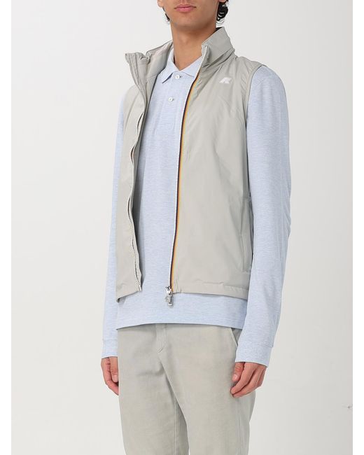 K-Way Gray Nylon Vest for men