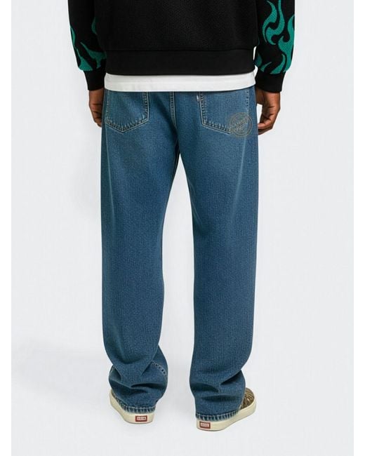 Barrow Blue Wide-Leg Jeans for men