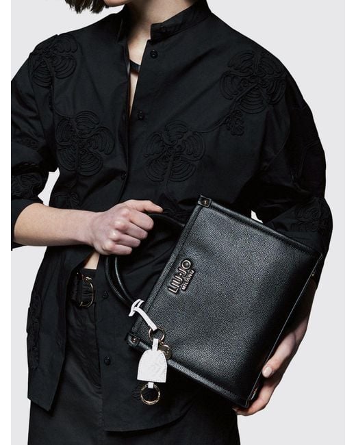 Liu Jo Blue Ridhi Grained Faux Leather Bag