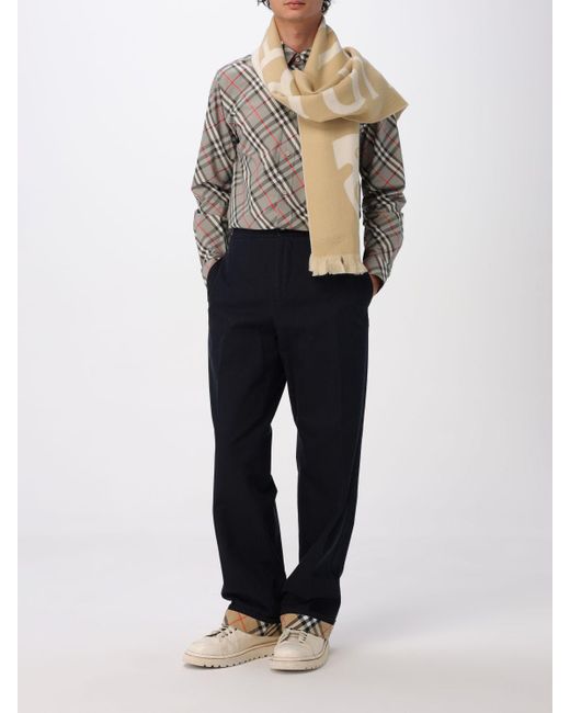 Burberry Blue Pants for men