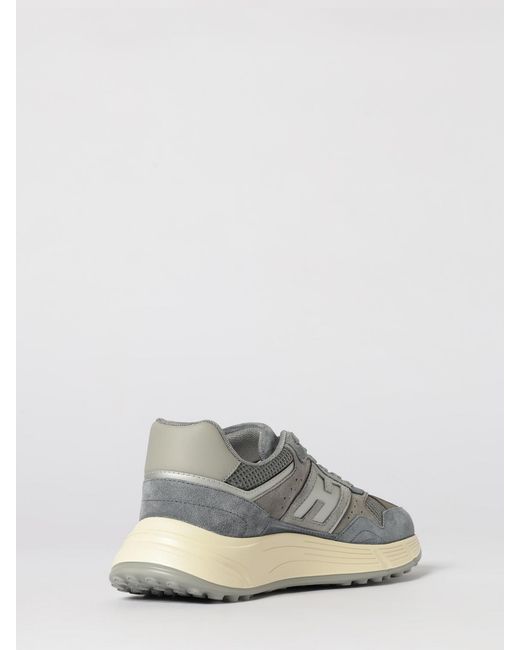 Hogan White Hyperlight Suede And Mesh Sneakers for men