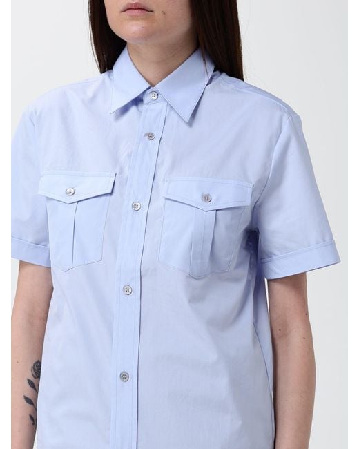 A.P.C. Blue Organic Cotton Shirt