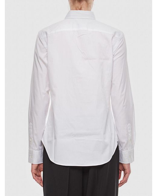 Polo Ralph Lauren White Long Sleeve Button-Front Shirt