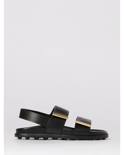 Tod's White Leather Sandal