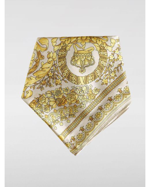 Écharpe Versace pour homme en coloris Metallic
